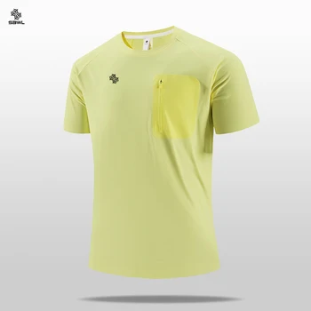 SBWL High quality Men's Outdoor running casual walking training weight loss sports quick drying T-shirt fitness light Tee Tops 1