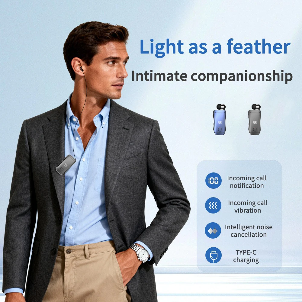 Bluetooth Headphones In-ear Wireless With Extendable Design_voghion.com