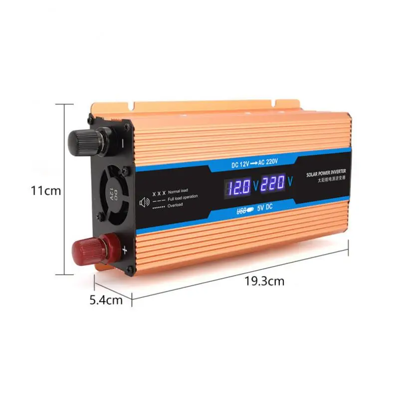 4000W/6000W Inversor Da 12V A 220V 2000W 220 Display Lcd Durevole Dual 2 Usb Eu Trasformatore Inverter Per Auto 12V 220V