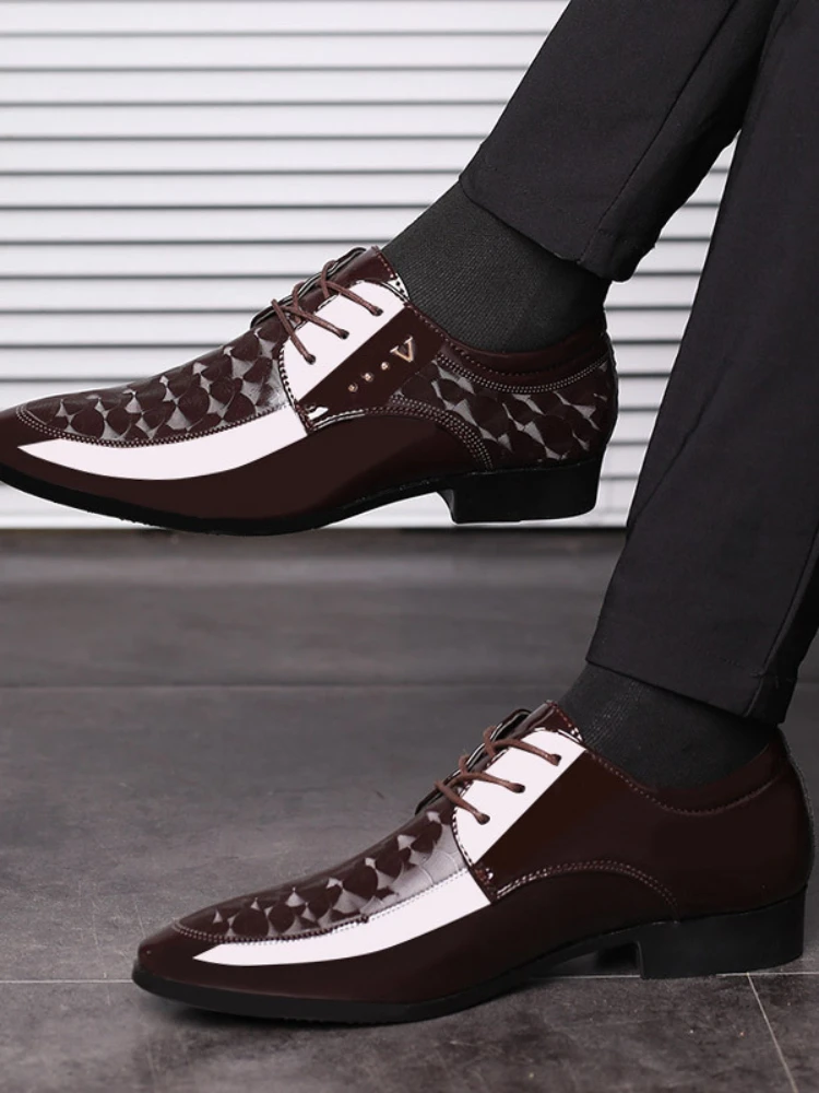 Leather Shoes for Men Business Dress Shoes Versatile Wedding Shoes Men Shoe Designer Loafers Men Zapatos Para Hombres 4