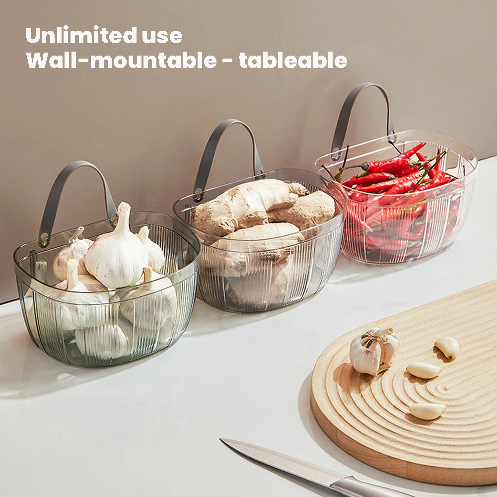 

Onion Ginger Garlic Storage Basket Large Capacity Hanging Basket For Bedroom Living Room