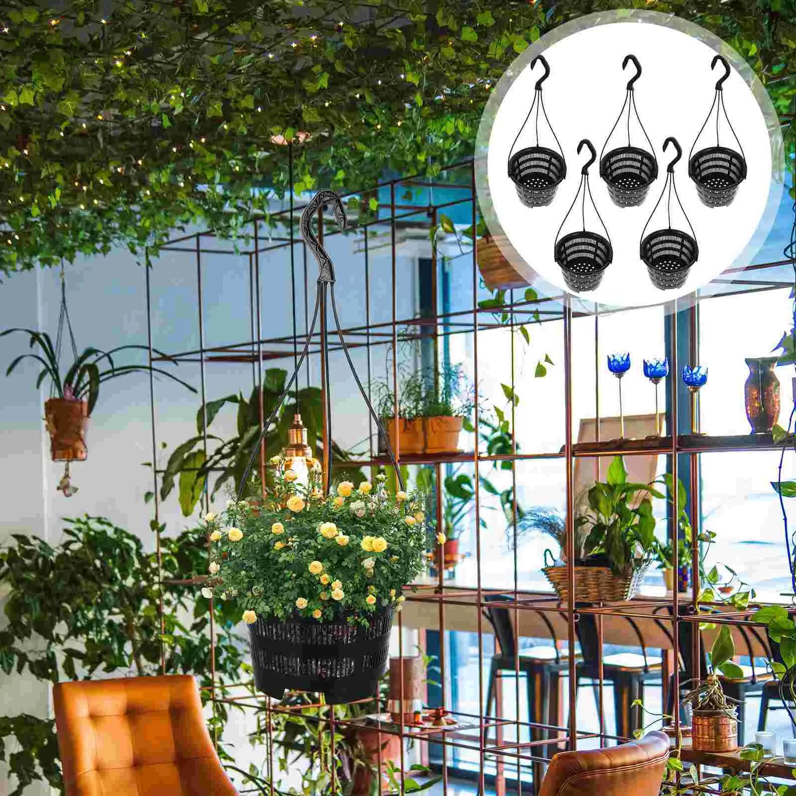 

of Hanging Flowerpot Household Orchid Planting Pot Balcony Decoration