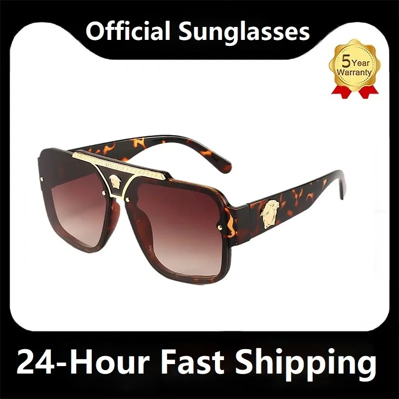 

Fashion Men Sunglasses Women 2024 New Vintage Luxury Brand Designer Oversized Eyewear Male Shades Uv400 Driving Glasses 선글라스