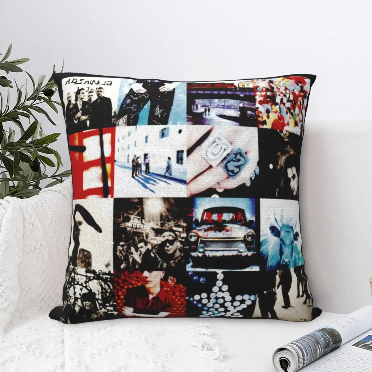 Nuovo U2 Achtung Baby Album Rock Band Bono U2 Mens Black T Swea Taglia S A 3Xl Women Cover Federa Nera Muslimanti-Ristretto