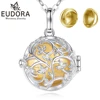 Eudora 18mm Urn Cremation Flower Cage Locket Ash Pendant Holder Keepsake Capsule Hollow Ball DIY Necklace Women Jewelry Gift 1