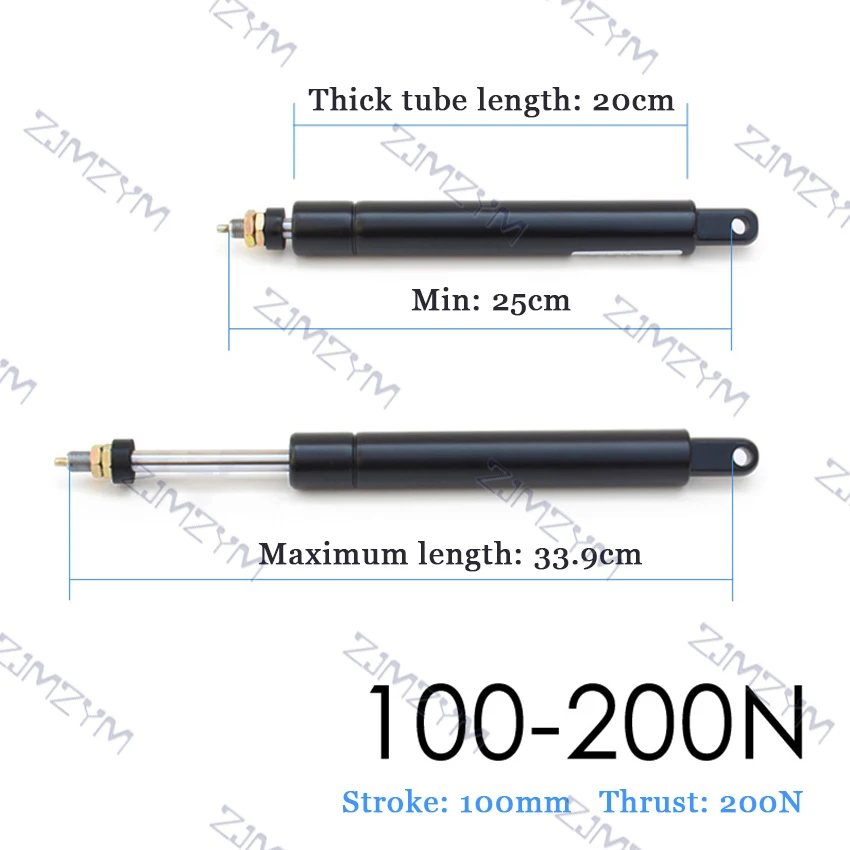 Gasveer voor bureaustoelen chroom 5cm, Länge 295-435mm | 317853