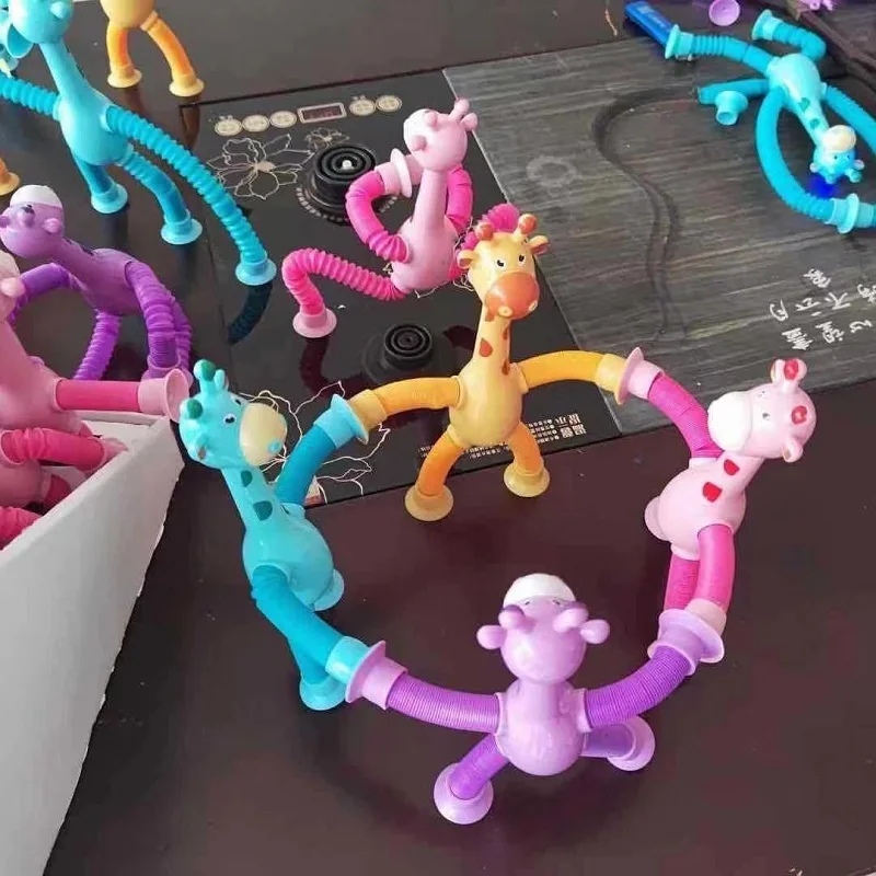 8 pièces Pop Tubes à presser jouet sensoriel jouets de doigt soulagement du  Stress autisme Antistress soufflet en plastique pour enfants adultes cadeau  - AliExpress