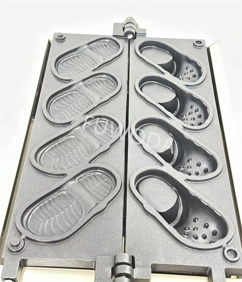 Electric Shoes Shape Waffle Making Machine Non-stick Coating 4pcs Shoe Shaped Bread Maker Baker Commercial Sa5451eff81c341d7bb8bcb64c5002009D