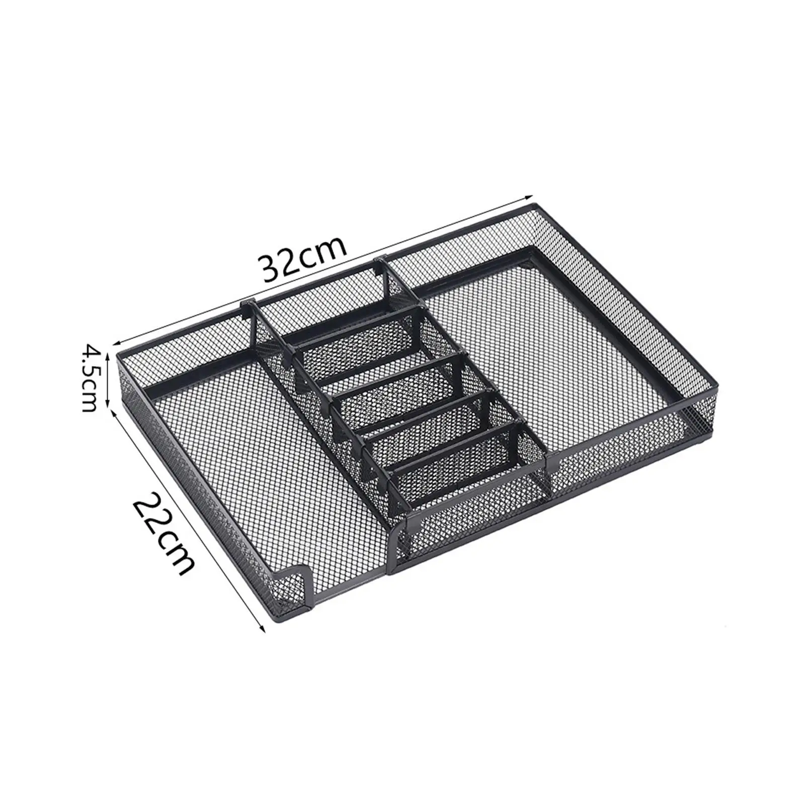 데스크탑 홈 오피스용 메쉬 데스크 정리함, 멀티 컴파트먼트 데스크탑 선반