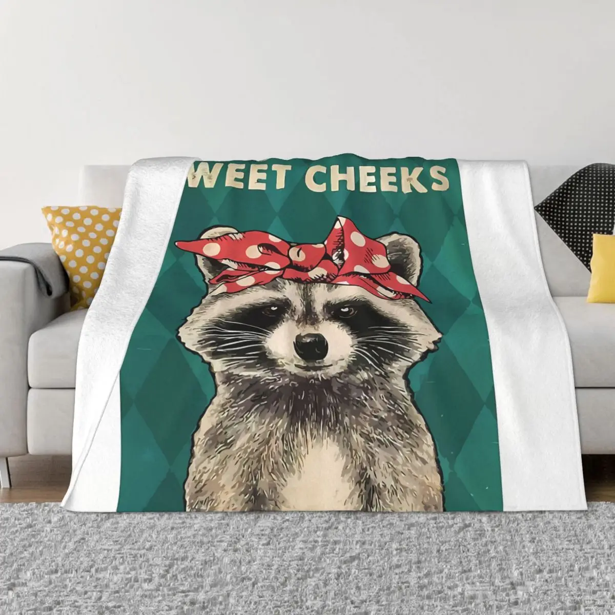 

Милые переносные теплые пледы Raccoon для постельных принадлежностей и путешествий