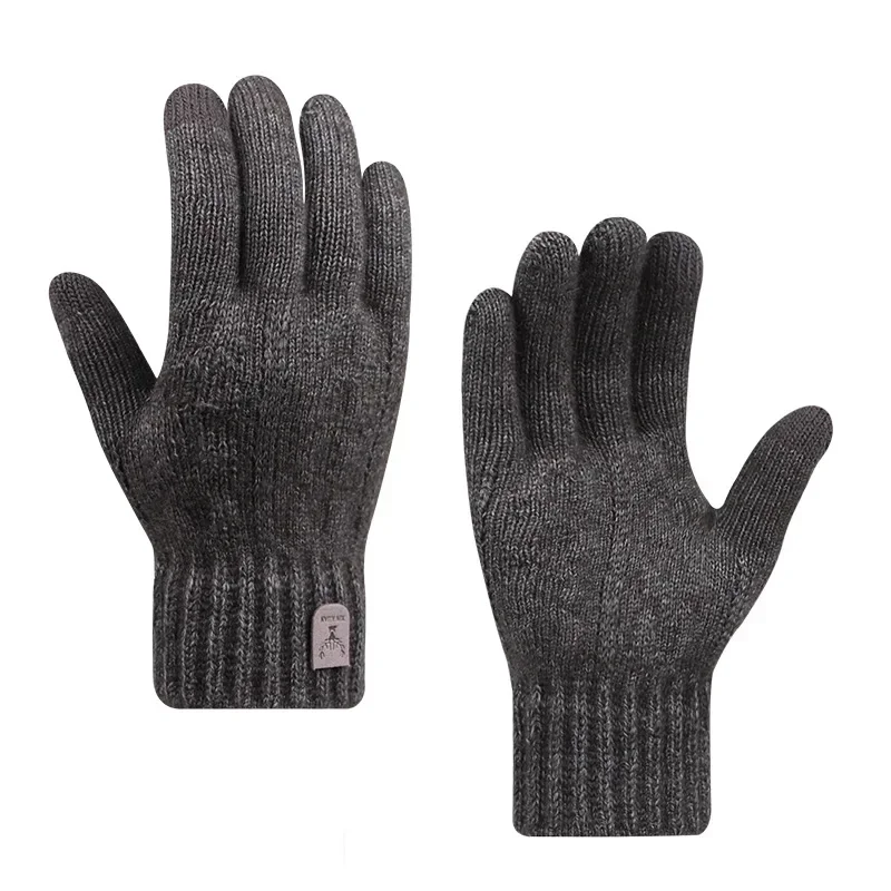 Men Warm Gloves Winter Touch Screen Fleece Wool Knitted wool gloves winter gloves touch screen gloves