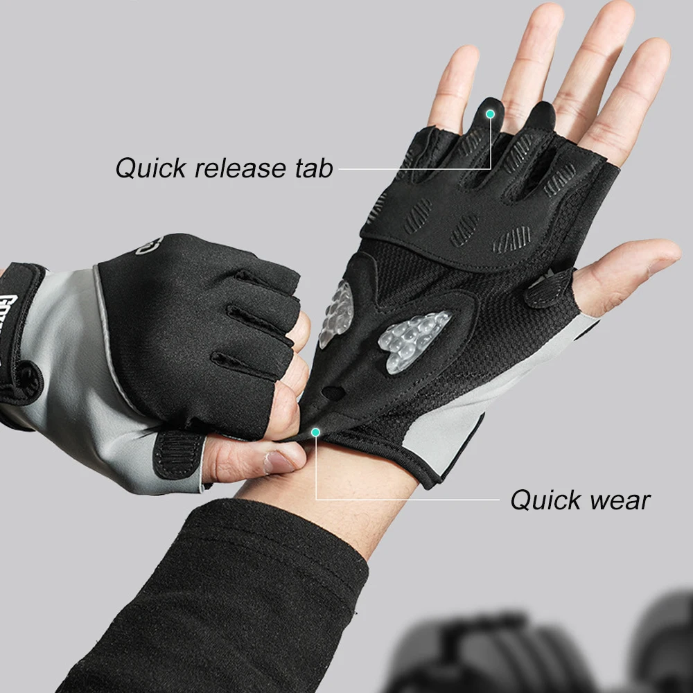 Workout Gloves for Weightlifting Breathable Fitness Gloves for Cycling Exercise Training Climbing Excellent Grip Cushion Pads 4