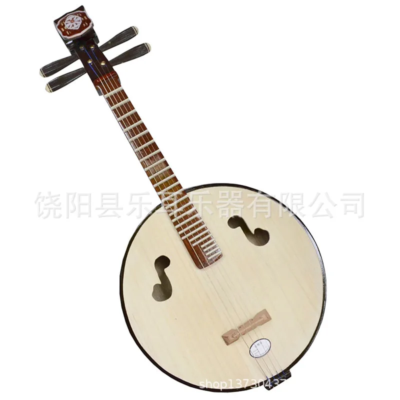 Medium Ruan Musical Instruments Beginners Hardwood Bone Flower Test