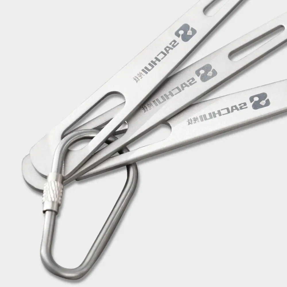 Description Picture 5 of itemTitanium Spoon Outdoor Camping Fork Long Handle Environmental Light Titanium Cookware Outdoor Picnic Accessories Tool Portable