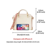 Sac à bandoulière en cuir croûte FOXER pour femme, sac à main élégant, nouveau sac fourre-tout grand format pour femme 2026, sac à bandoulière de luxe 3