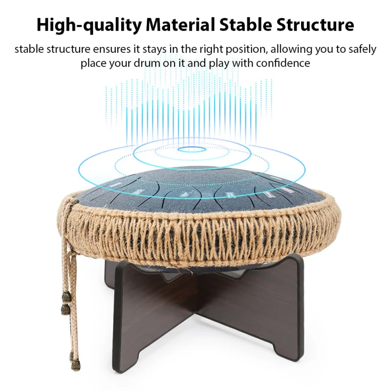 Steel Tongue Drum Bracket Wooden Tongue Drum Stand Snare Stand Hand Pan Display Rack Percussion Instrument Accessories