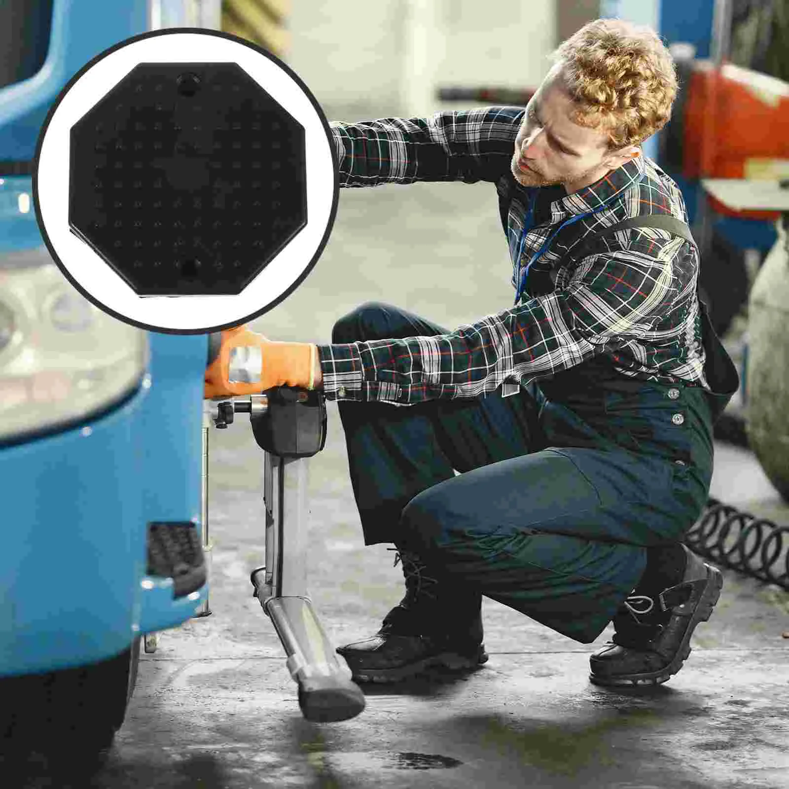 

Lift Pad Rubber Jack Adapter Pads for Floor Stand Pinch Welds Stabilizer Flooring