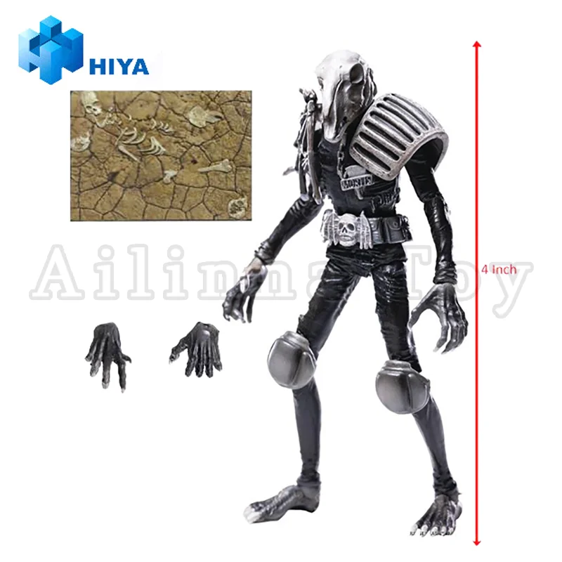 

HIYA 1/18 4inch Action Figure Exquisite Mini Series Judge Dredd Judge Mortis Black & White Anime For Gift Free Shipping