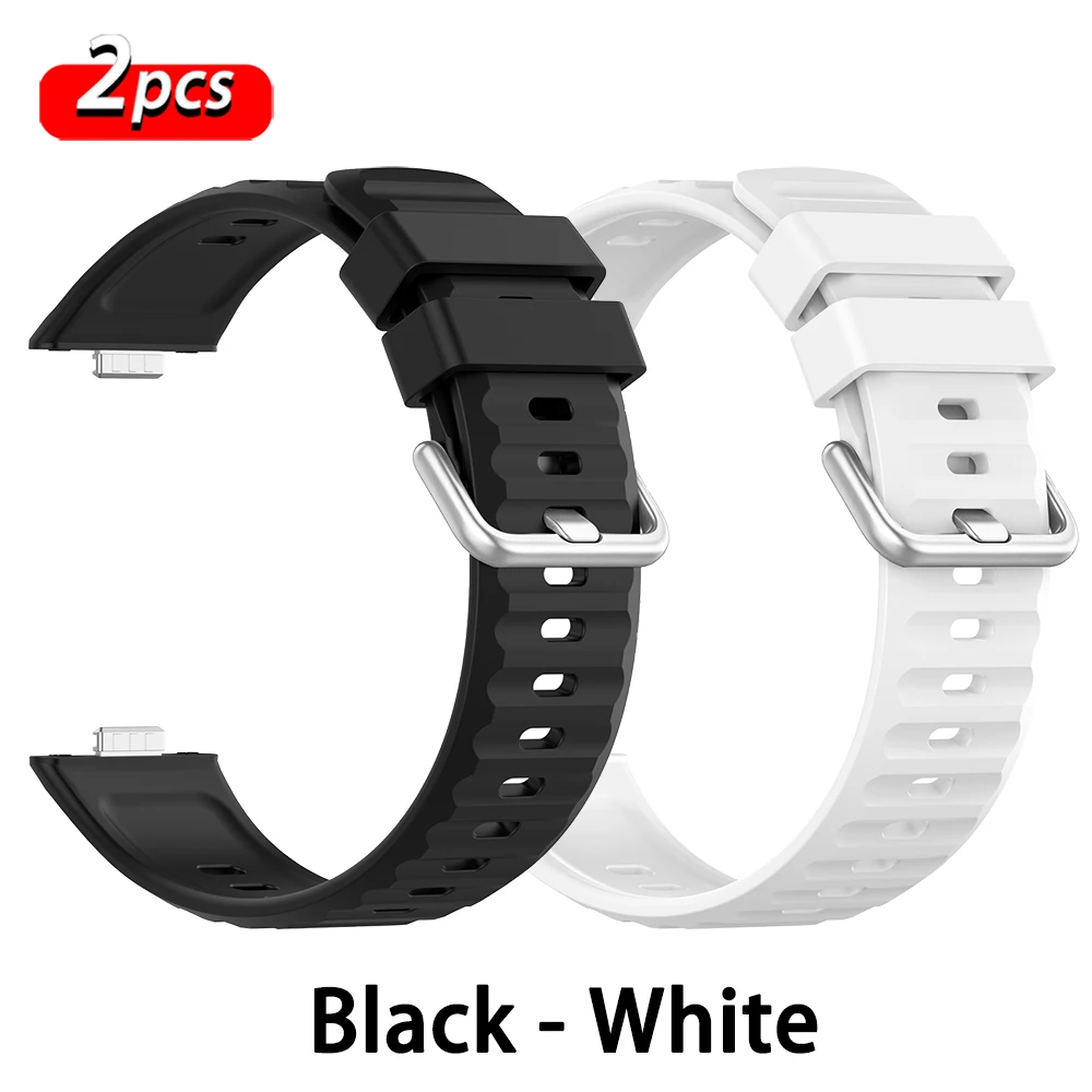 Premium Silicone Sport Strap - Replacement Smartwatch Band Accessory