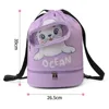 New Cartoon Swimming Bag Girls Waterproof Storage Shoulder Packs Children's Backpack Wet Dry Separation Bags Boys Washing Pouch 6