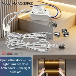 Touch - Activated Smart LED Sensor Light for Closets and Cabinets (Dual - door)