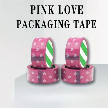 Nastro Adesivo per Imballaggio, Nastro Regalo, Nastro Adesivo Stampato con Scritte Romantiche, Adatto per Confezioni Regalo, Spedizioni Express, Magazzino