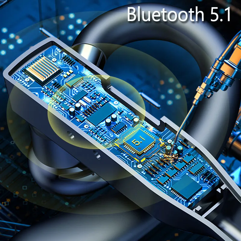 Wireless Bluetooth Headphones With Microphon Earphone ENC Noise Cancelling Handsfree Talking Headset Busines Auriculares Driving 4