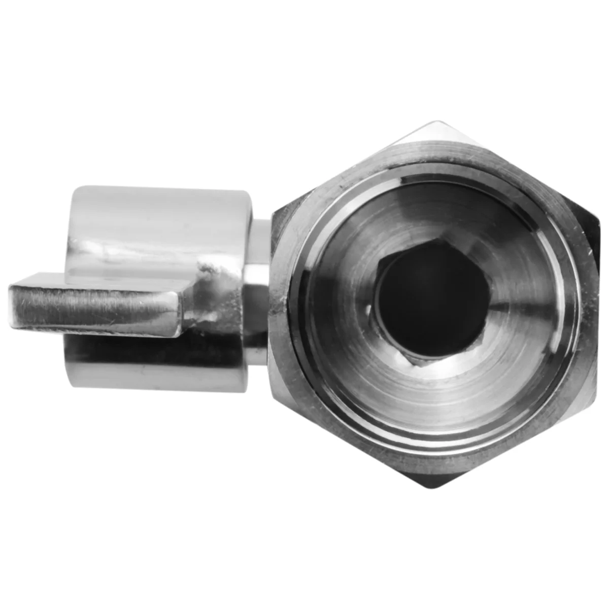Ball Valve 304 Stainless Steel Mini Ball Valve(1/2 Inch Female x Male) NPT Thread Water Flow Regulator Head Control Valve