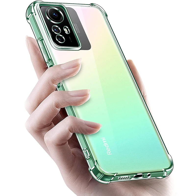 Involucro in silicone lunak tutup belakang, pelindung belakang bening tahan guncangan per Xiaomi Redmi 12C Note 12 Turbo 12S 12 T 11 11S 10 10S Pro Plus 4G_voghion.com