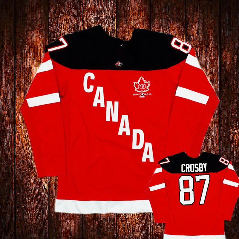 Ice Hockey Jerseys Vintage 2014 1998 Wayne Gretzky Yzerman Sidney Crosby Canada Embroidery Hockey Jersey Youth Kids Adult Any Size