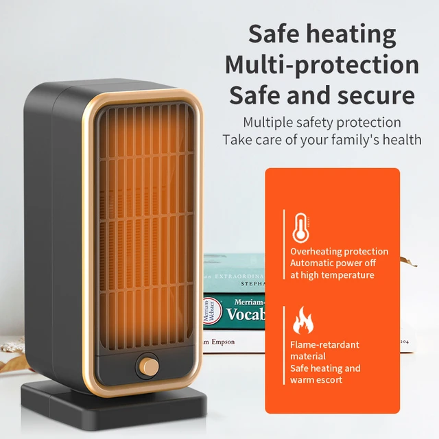 Space Heaters for Indoor Use,3s Fast Heating Electric Heater, Auto Safety  Shut-Off System, Quiet Portable for Office Bedroom Use - AliExpress