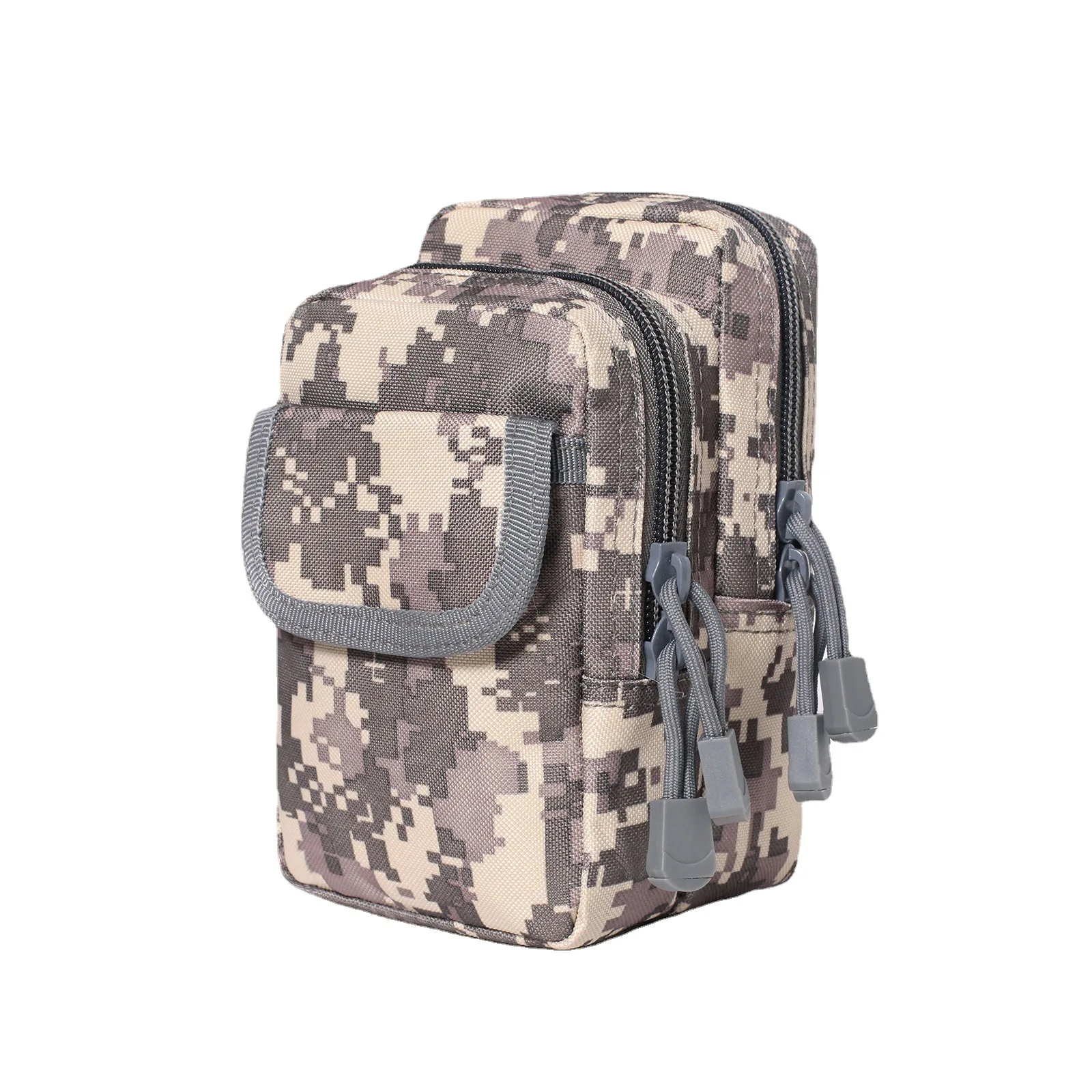 

Поясная сумка для мужчин 1 шт., повседневная дорожная Сумочка, камуфляжный поясной кошелек на молнии, для занятий спортом на открытом воздухе, Фэнни, искусственный карман для телефона