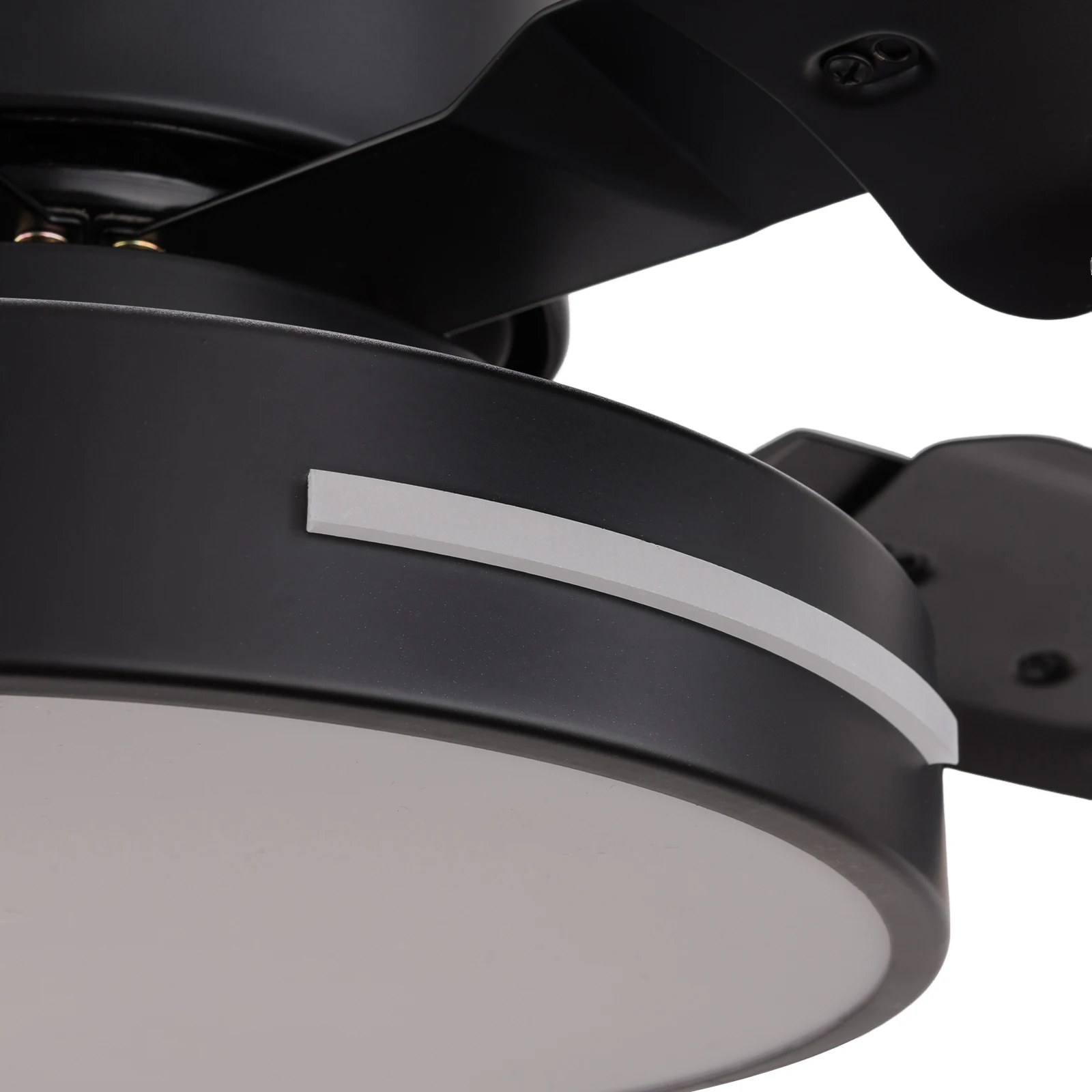 Black Iron Ceiling Fan Light with Remote Control, Warm, Neutral, White Light ,Modern Ceiling Fan for Living Room Bedroom