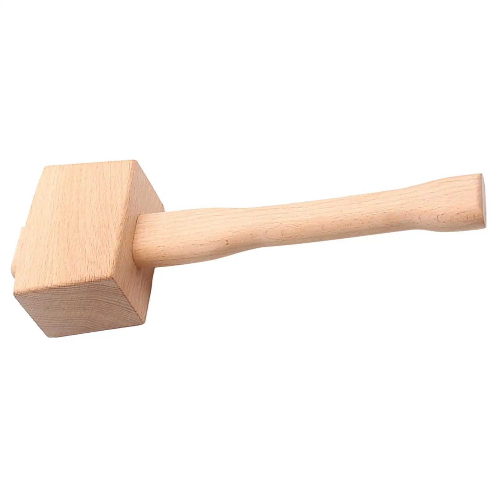 Beech Solid Wood Mallet Hand Tool Durable Beechwood Hammer Malle Portable Mallet Professional Wooden Hammer for Leather Craft