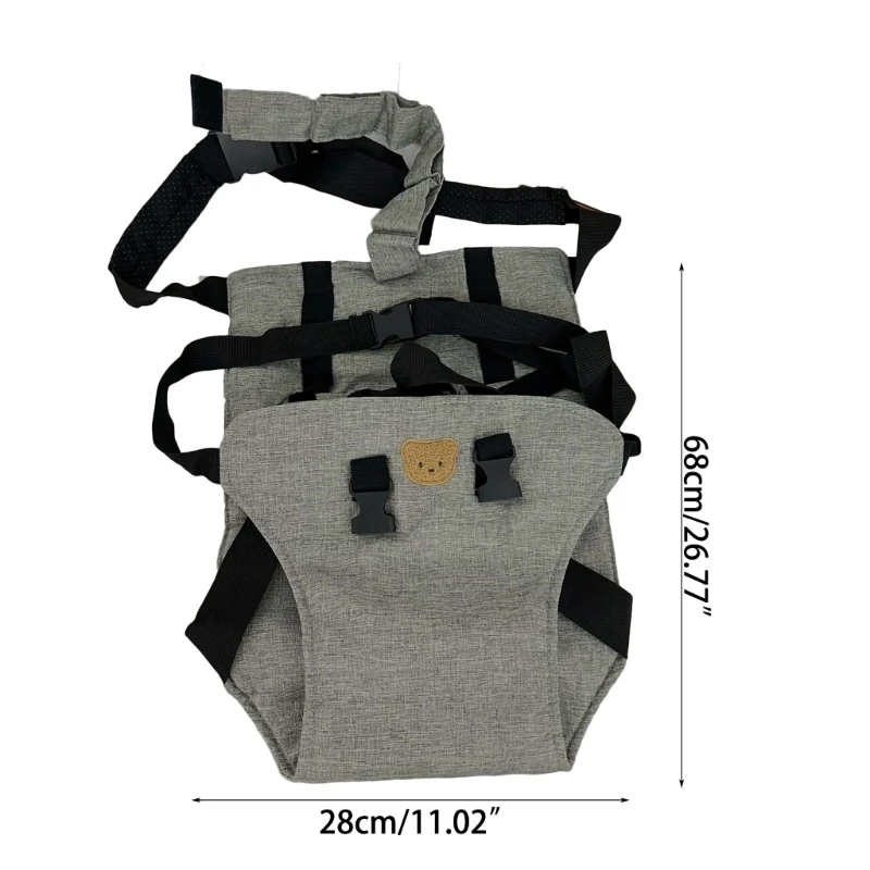 High Chair Straps Embroidery Baby Harness Belt Foldable Baby Security Belt Chair Backrest