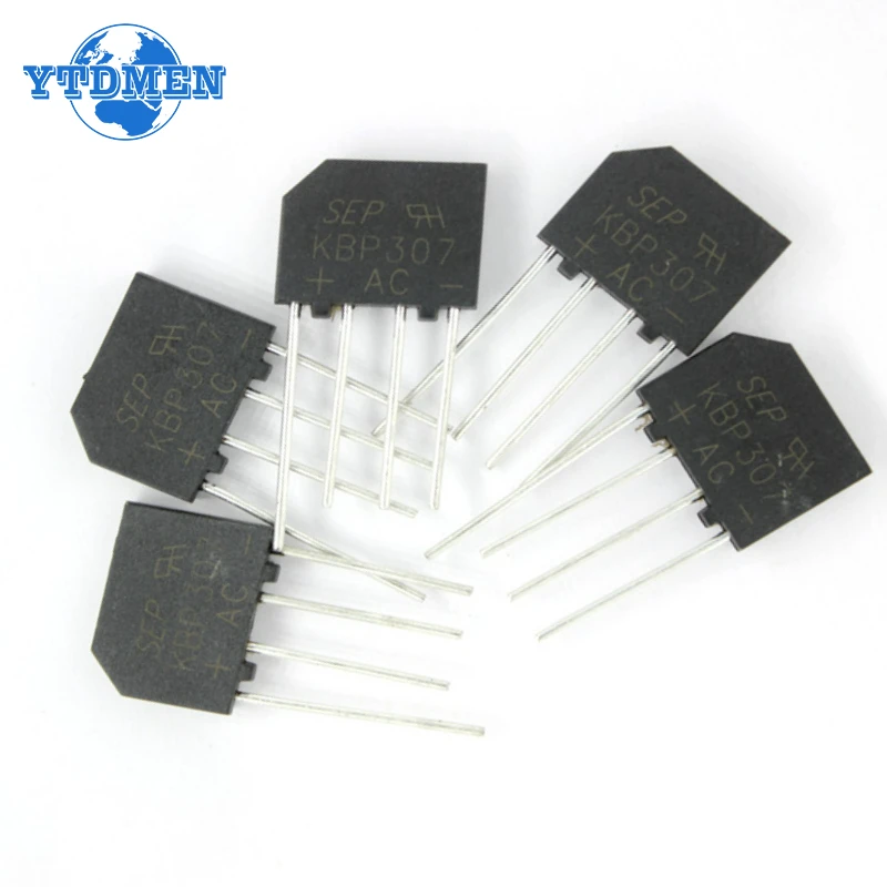 10PCS Rectifier Diodes KBP307 Ridge Rectifier KBP 307 Power Diode 3A 1000V Electronica Componentes