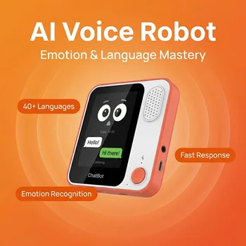 Chatbot Vocale AI Personalizzabile con Schermo da 3,5 Pollici, Multilingue, Riconoscimento Emozioni AI GPT, Compagno con Protezione della Privacy