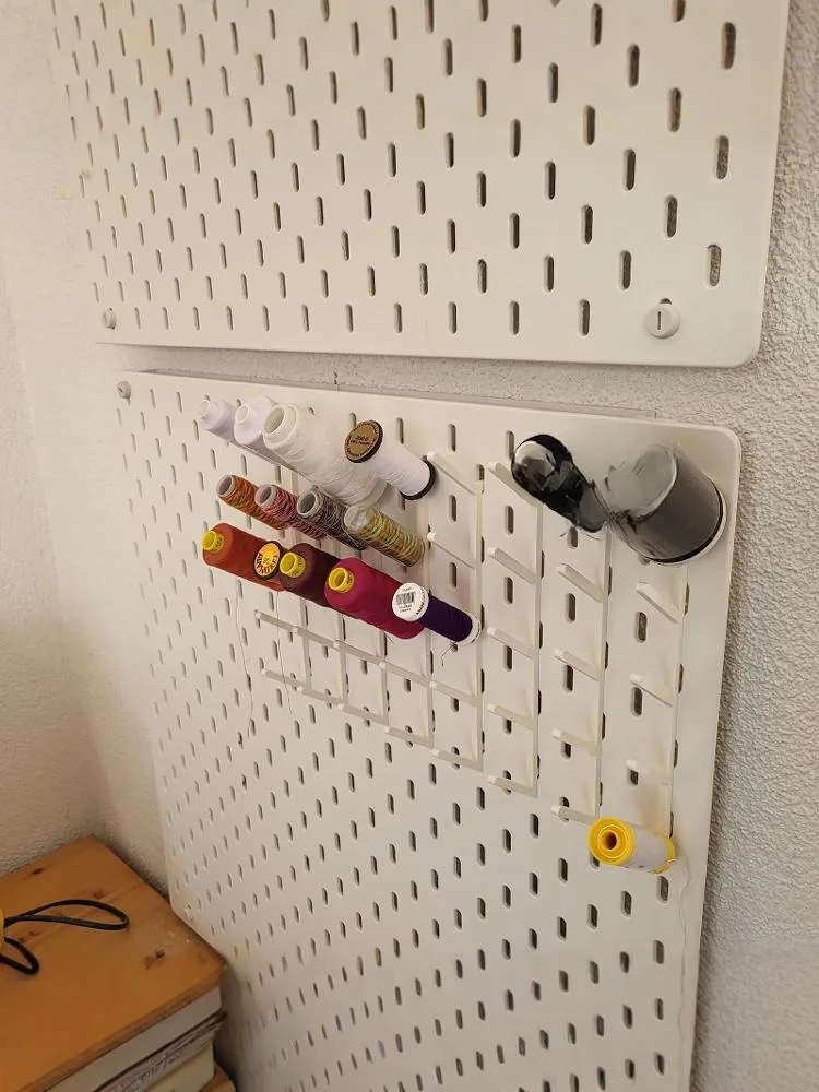 Skadis Household Sewing Tead Storage Display Stand Scordis Hole Board Plastic Hook Installation Home Organization Tools