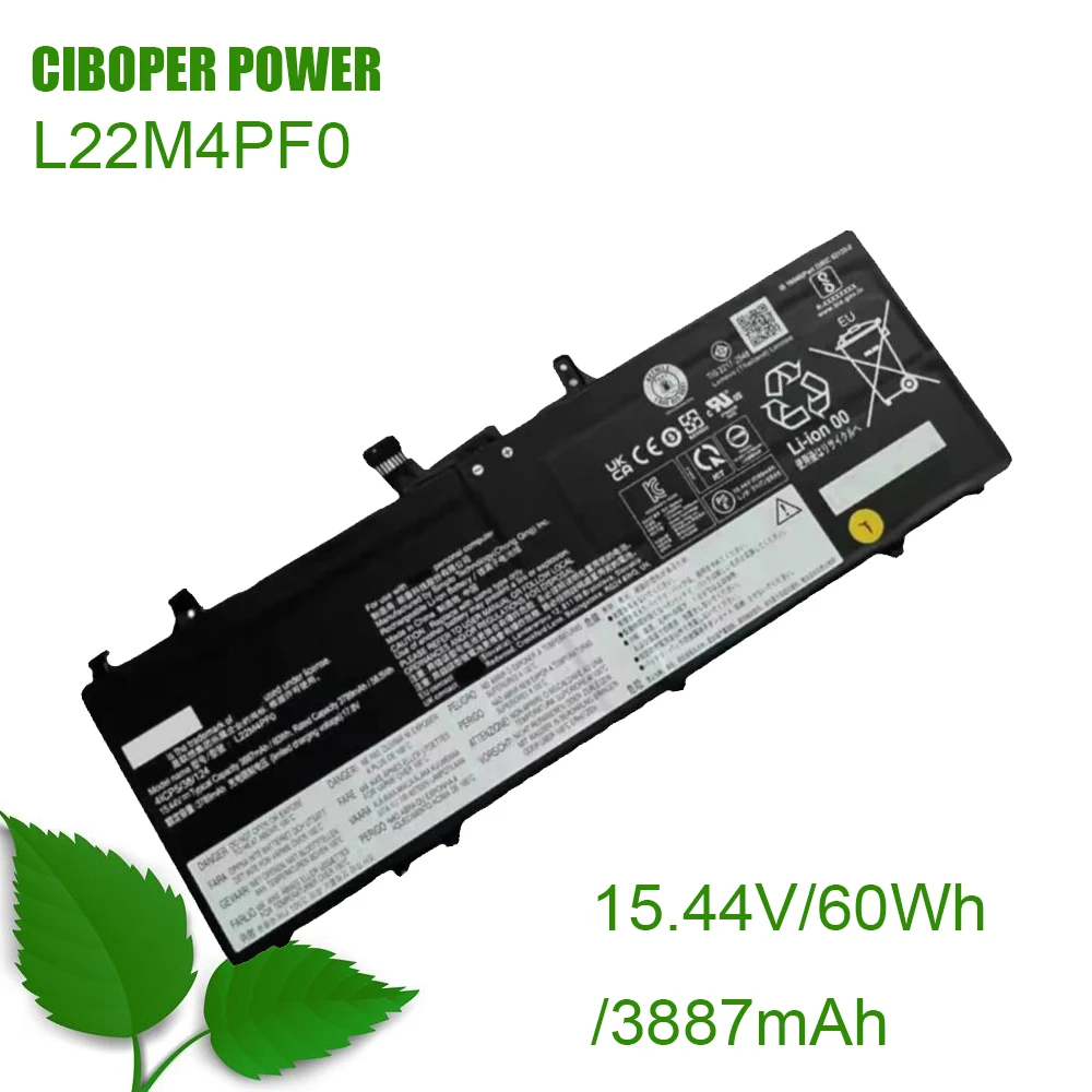 Bateria do pc para a Ioga Magro 14irp8 14iap8 5b11j63623 Sb11j63620 15.44v 3887mah 60wh L22c4pf1 L22m4pf1 Sb11j63620