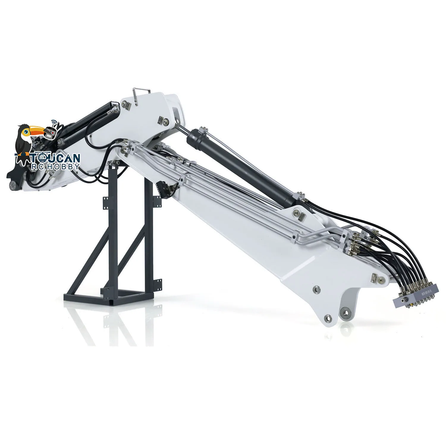 Sa547b0b6de6f4586a8afd31751d58436t 1/14 koparki hydrauliczne RC K970-300 maszyna do rozbiórki z wymiennym 2-ramiennym zdalnie sterowanym dźwiękiem TOUCAN