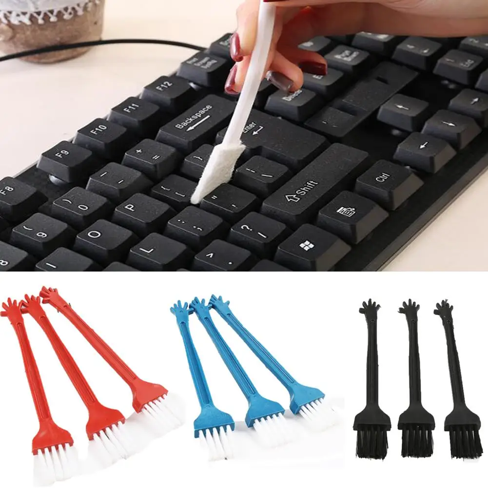 1 Pcs Mini Plastic Cleaning Brush Portable Cleaning Brush Computer Cleaning Tool Keyboard Brush Table Storage Supplies