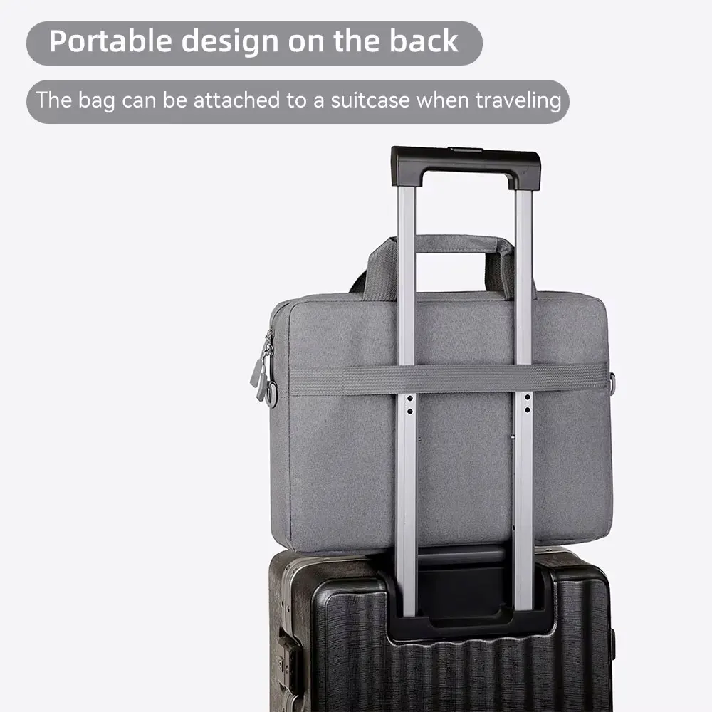 Sleek Waterproof Laptop Sleeve Bag - Portable Travel Carrying Handbag