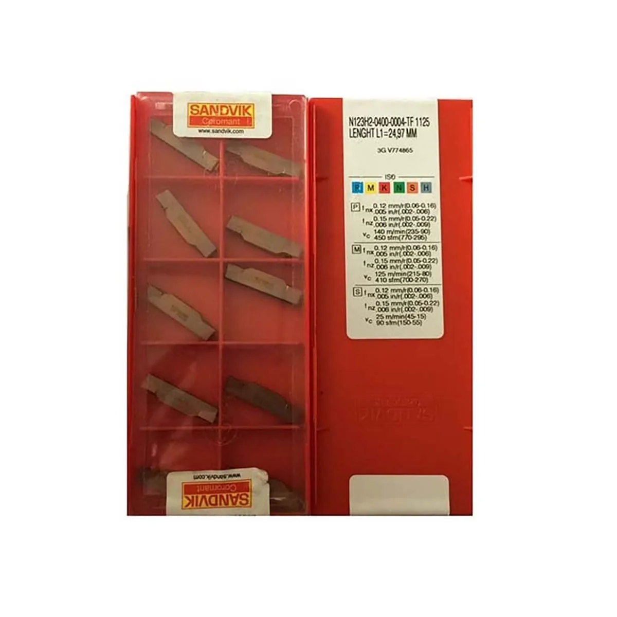 Sandvik Coromant 100 Original N123G2 0300 0003 TF 1125 Grooving Tool