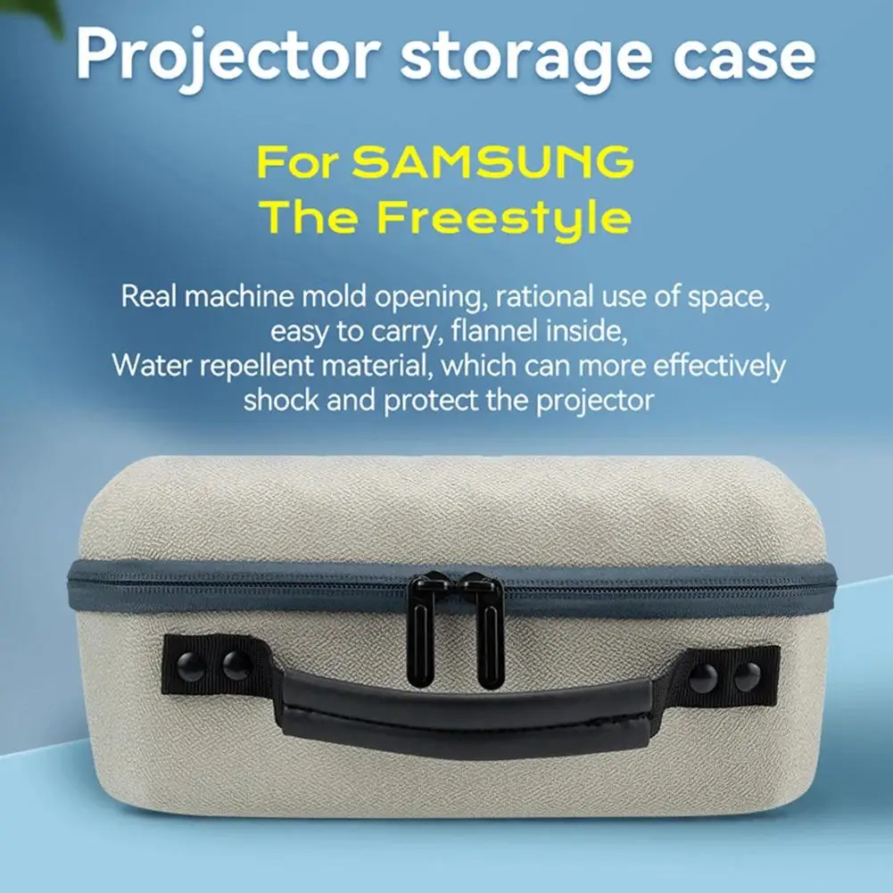 Hard EVA Carrying Case for Samsung The Freestyle Zipper Protector Carrying Bag Protect Box Waterproof Projectors Accessories Bag projector storage case projector case projector protective case projector accessory