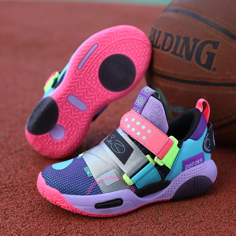 2023 New Children's Basketball Shoes For Boys Girls Non-slip Kids Sport Shoes Lightweight Outdoor Sneakers Trainers Footwear