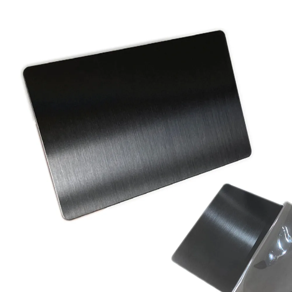 10-Pack Black Anodized Aluminum Blank Metal Cards - 80x30x1mm Plates For Engraving & Crafting