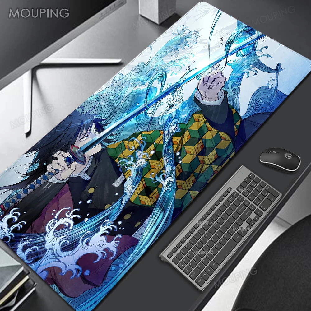 

Desk Pad Gaming Mouse Mat Katana Large Mouse Pads Kimetsu No Yaiba Mouse Pad Anime Demon Slayer Mausepad 90 80 70 60 40 Deskmat