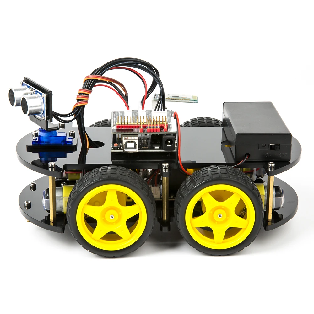 Kit Robot 4WD Arduino - Auto Intelligente Fai-da-Te Programmabile