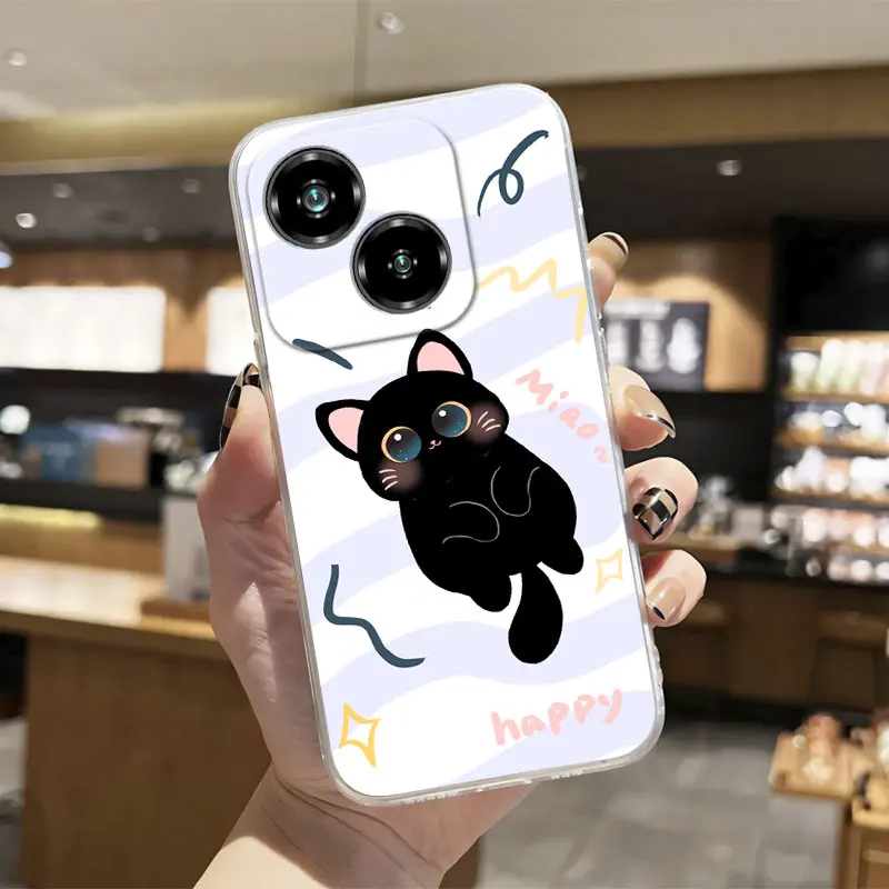 Luxury Clear Shockproof Silicone Soft Phone Case with Marble Floral Print