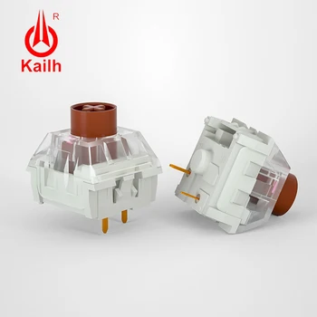 Kailh BOX 사일런트 핑크 스위치, 기계식 키보드용 사일런트 브라운 선형 촉각 스위치, SMD MX 3 핀 스위치, 핫 스왑